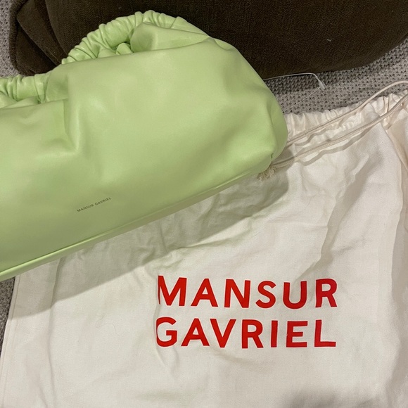 Mansur Gavriel Cloud Clutch Mint BNWT - Picture 3 of 11